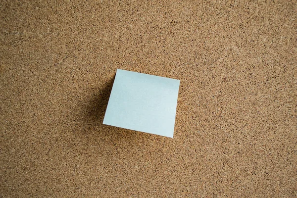 White Sticky Note Paper Cork Board Copy Space — Stock Photo, Image