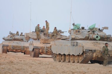 south israel 21 july 2014 israeli armed forces heading to gaza strip during conflict clipart