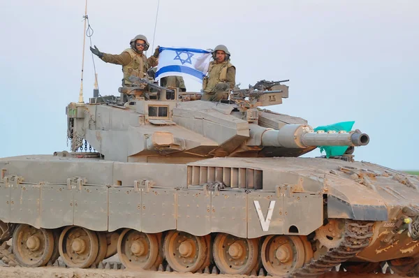 South Israel July 2014 Israeli Armed Forces Heading Gaza Strip — Stock Photo, Image