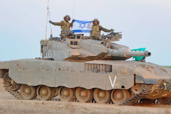 South Israel July 2014 Israeli Armed Forces Heading Gaza Strip — Stock Photo, Image