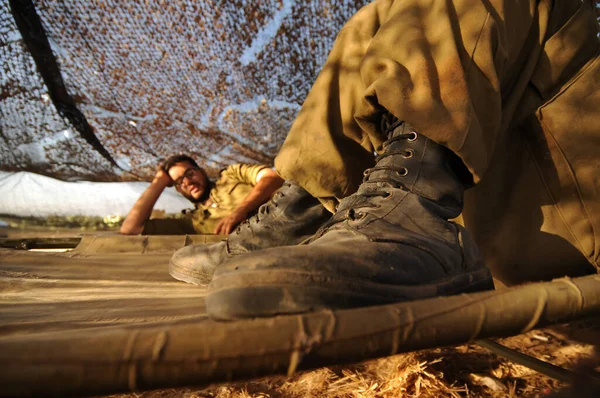 South Israel July 2014 Artillery Armored Bombing Gaza Strip — Stock Photo, Image