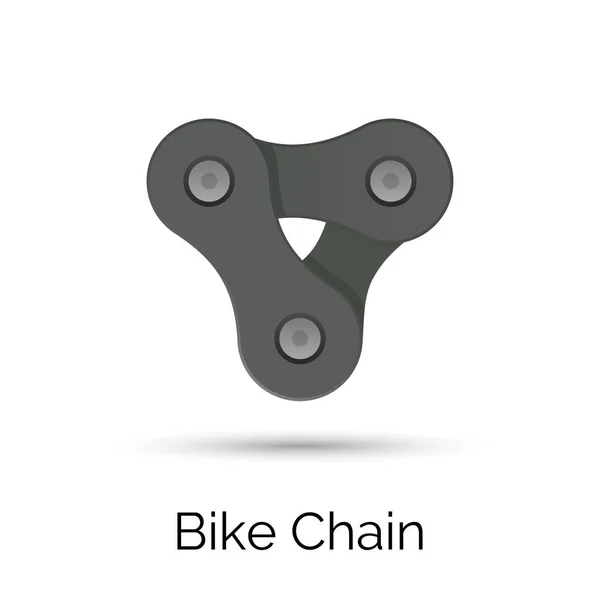Cadena de bicicletas eslabones 3 piezas — Vector de stock