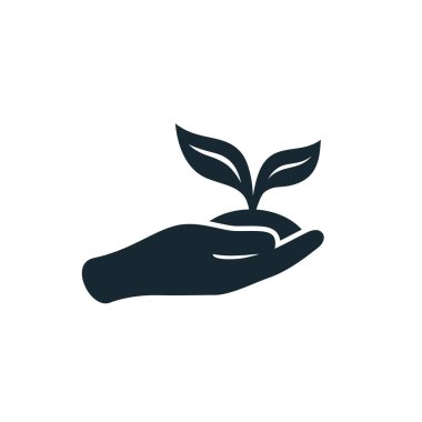 Bir elinde siluet Filiz