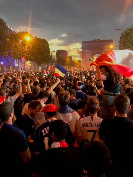 Ganador Copa Del Mundo Fútbol Paris 2018 —  Fotos de Stock