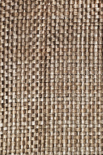 Textura de tela tejida gruesa en color beige, fondo — Foto de Stock