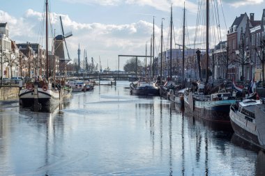 Amsterdam, Hollanda 'da güzel bir kanal..