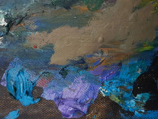 yağlı boya paleti sanatçının doku