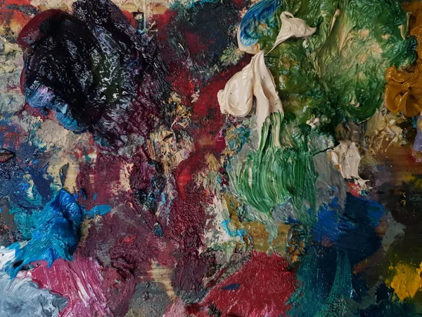 yağlı boya paleti sanatçının doku