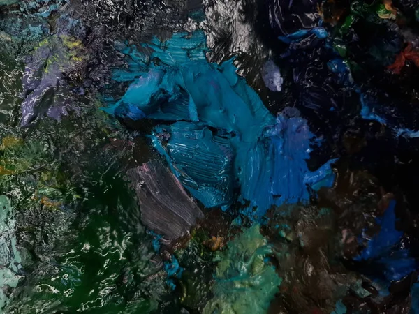 yağlı boya paleti sanatçının doku