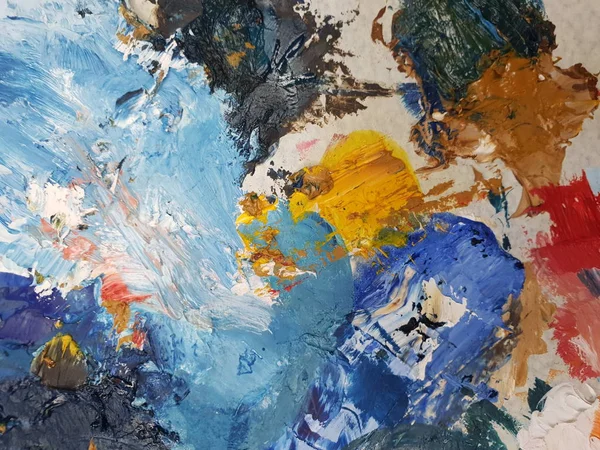 yağlı boya paleti sanatçının doku