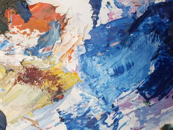 yağlı boya paleti sanatçının doku