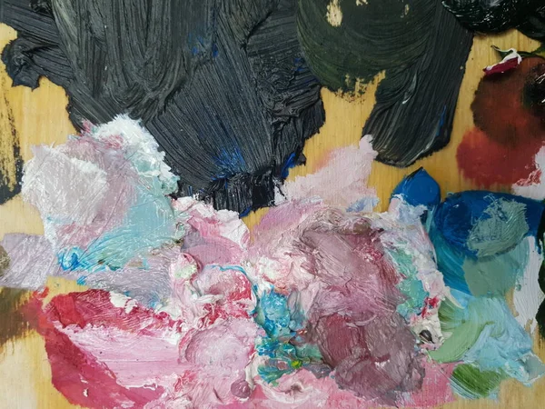 yağlı boya paleti sanatçının doku