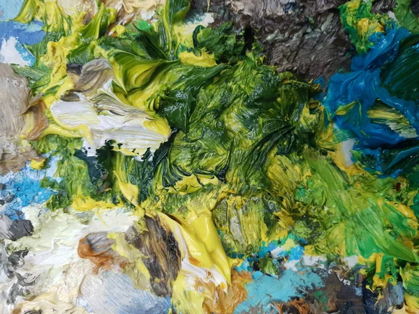 yağlı boya paleti sanatçının doku