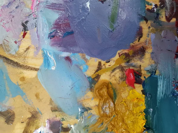 yağlı boya paleti sanatçının doku