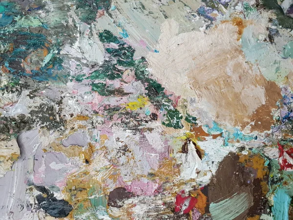 yağlı boya paleti sanatçının doku