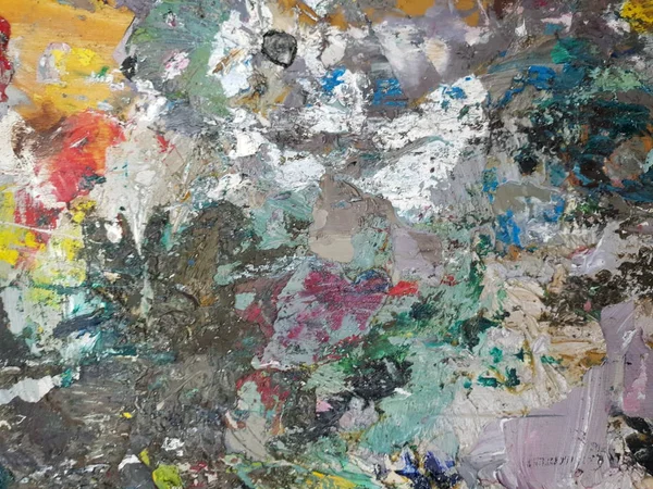 yağlı boya paleti sanatçının doku