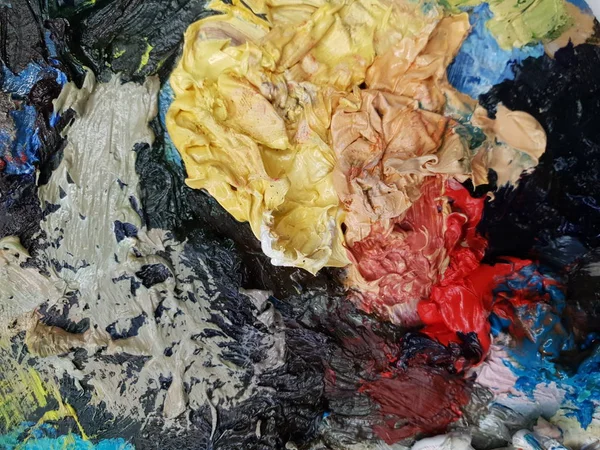 yağlı boya paleti sanatçının doku