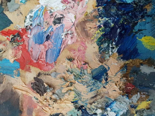 yağlı boya paleti sanatçının doku