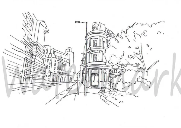 evler, sokaklar, insanlar ve yaşam, yaşam grafik çizim