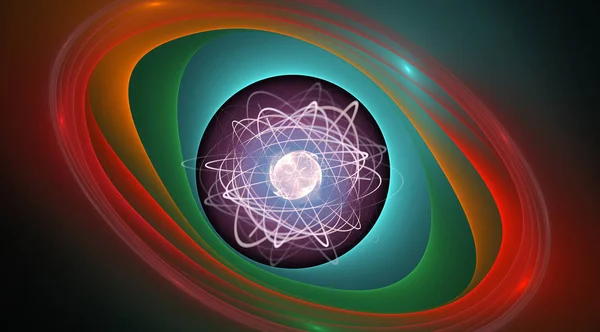 Atomik fantastik, bilim ve teknoloji arka plan