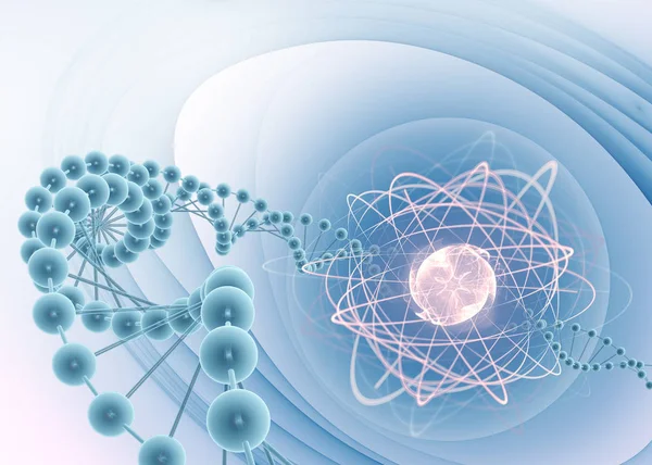 Atomik fantastik, bilim ve teknoloji arka plan