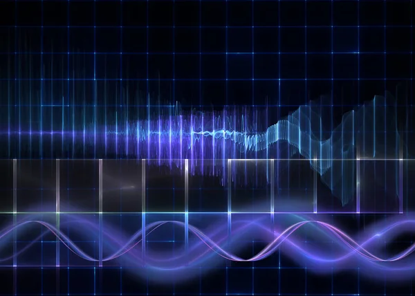 Wave Rezonance Pozadí Vědy Techniky — Stock fotografie