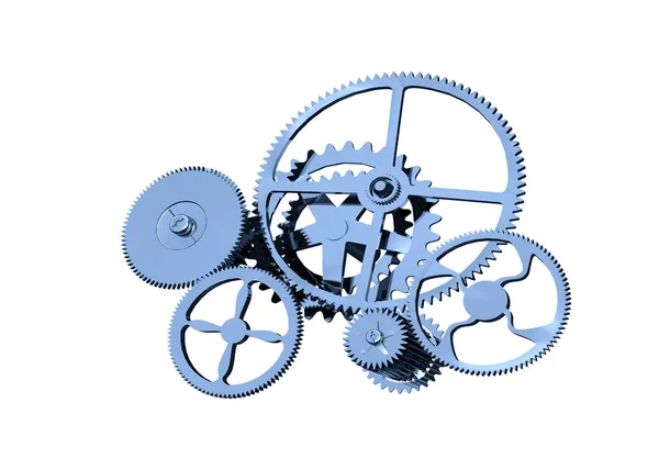 Beyaz arka plan üzerinde izole Dişliler