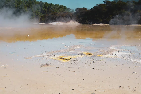 Waiotapu Also Spelt Wai Tapu Active Geothermal Area Southern End — Stock Photo, Image