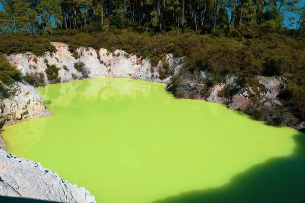 Waiotapu Also Spelt Wai Tapu Active Geothermal Area Southern End — Stock Photo, Image