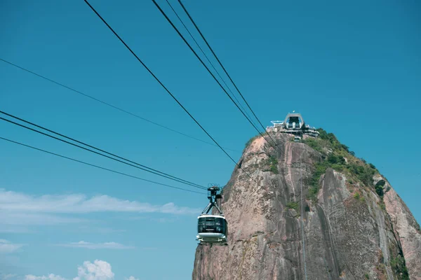 Kilátás Sugar Loaf Botafogo Egy Hegy Táj Rio Janeiro Egy — Stock Fotó
