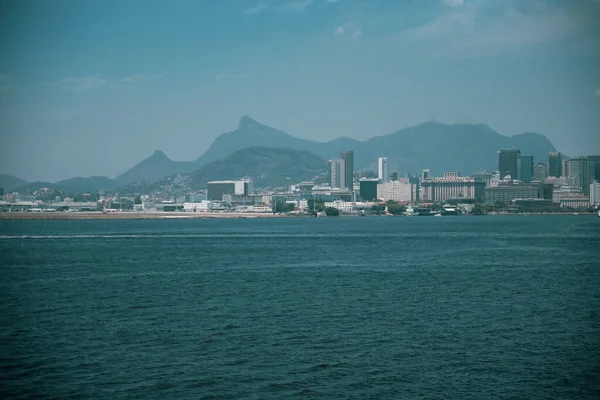 Vista Del Pan Azúcar Botafogo Una Montaña Paisaje Río Janeiro —  Fotos de Stock