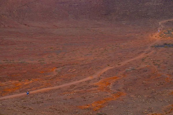 Volkan Montana Roja Playa Blanca Nın Panoramik Manzarası Lanzarote Spanya — Stok fotoğraf