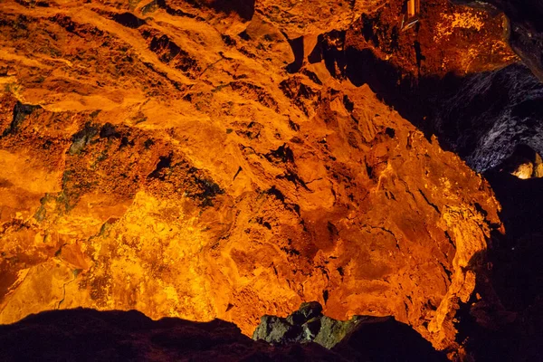 Cueva Los Verdes Grotte Verte Lanzarote Les Îles Canaries Incroyable — Photo