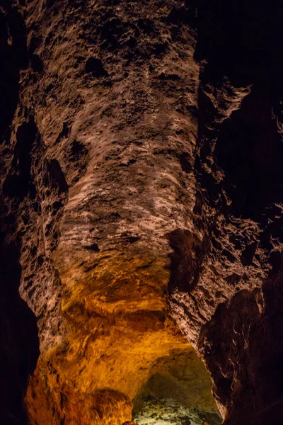 Cueva Los Verdes Grotte Verte Lanzarote Les Îles Canaries Incroyable — Photo