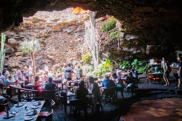 Cueva Los Verdes Cueva Verde Lanzarote Las Islas Canarias Increíble —  Fotos de Stock