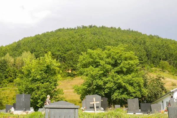 Lanscape Και Πλαίσιο Για Όλα Βουνά Και Φύση Γύρω Από — Φωτογραφία Αρχείου