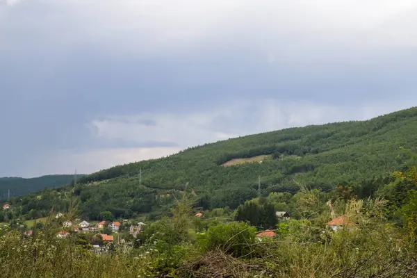 Lanscape Ramki Wszystkich Górach Przyrodzie Wokół Kotor Zatoka Kotor Jest — Zdjęcie stockowe