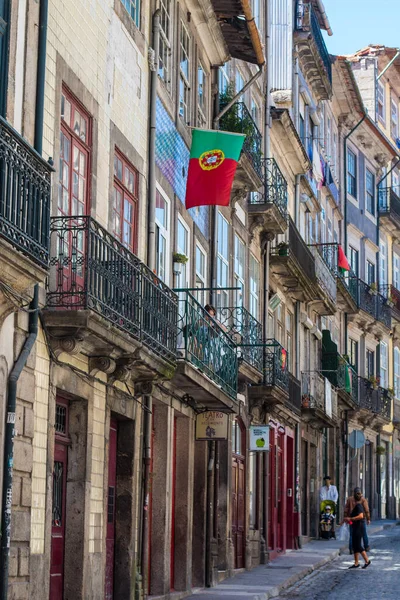 Portoor Oporto Één Grootste Stad Van Portugal Porto Beroemd Huizen — Stockfoto