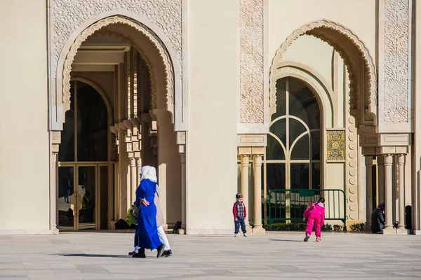 Mosquée Hassan Est Une Mosquée Casablanca Maroc Est Grande Mosquée — Photo
