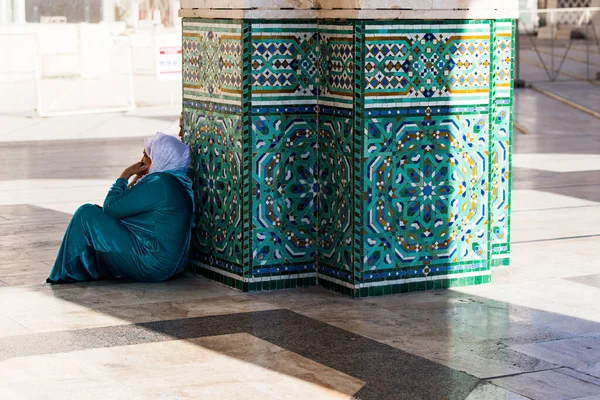 Moschea Hassan Una Moschea Casablanca Marocco Più Grande Moschea Funzionante — Foto Stock