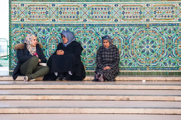 Hassan Mosque Mosque Casablanca Morocco Largest Functioning Mosque Africa 7Th — Stock Photo, Image