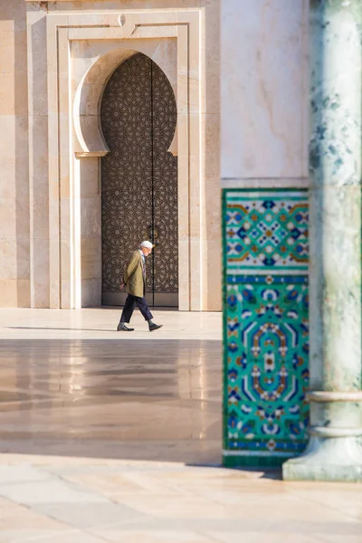 Hassan Mosque Mosque Casablanca Morocco Largest Functioning Mosque Africa 7Th — Stock Photo, Image