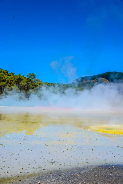 Waiotapu Também Escrito Wai Tapu Uma Área Geotérmica Ativa Extremo — Fotografia de Stock