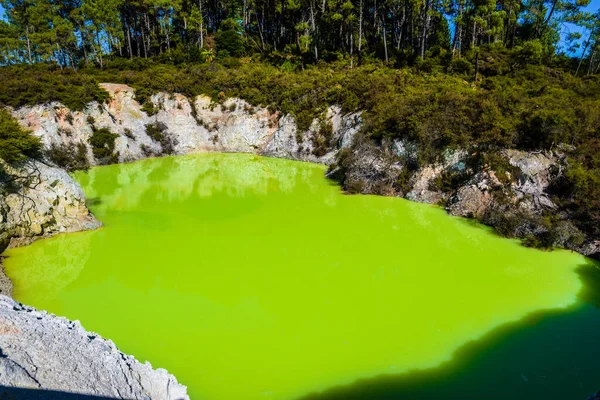 Waiotapu Also Spelt Wai Tapu Active Geothermal Area Southern End — Stock Photo, Image