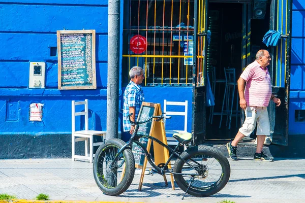 Buenos Aires Argentina 2019 Personas Fuera Casa Ble Boca Caminito —  Fotos de Stock