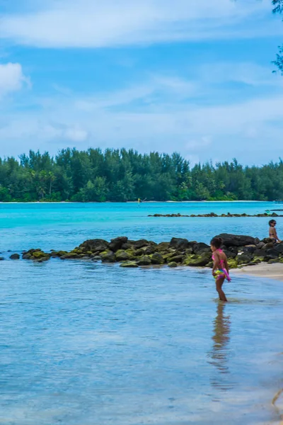 Moorea Franska Polynesien 2018 Moorea Tropisk Med Blått Hav Och — Stockfoto