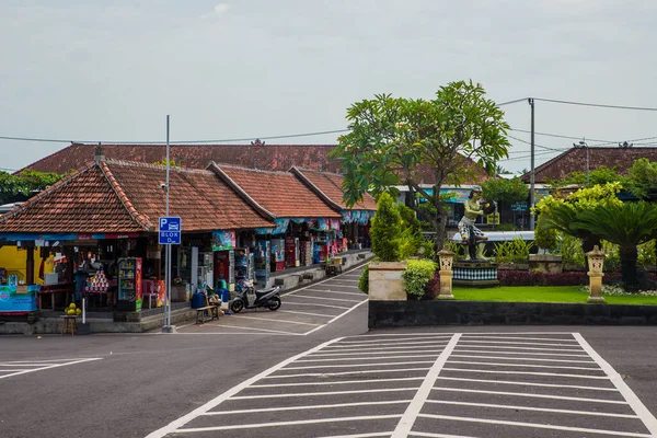Das Stadtzentrum Von Bali Morgen Der Hauptstraße Ist Das Leben — Stockfoto