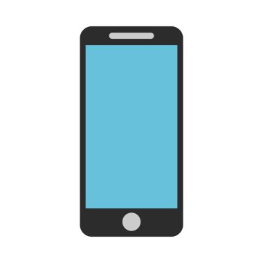 Modern cep telefonu akıllı telefon vektör çizimi