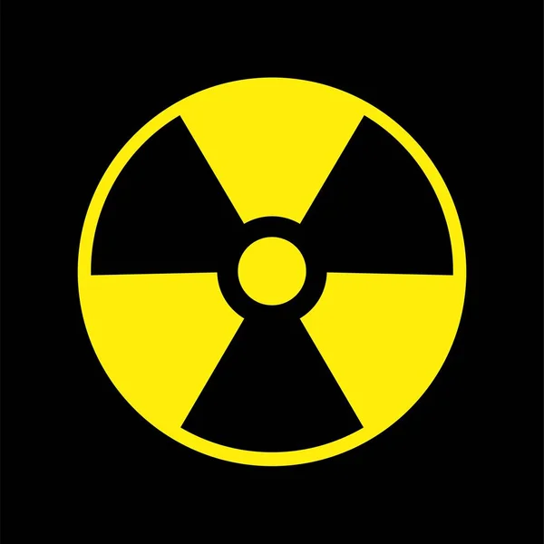 放射性核危险警告符号向量 — 图库矢量图片#