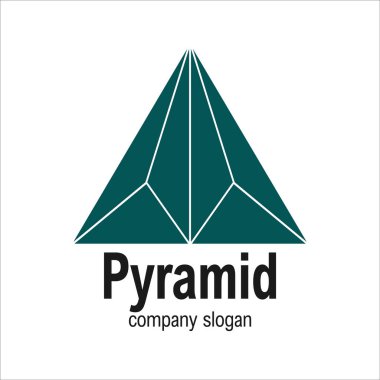 Modern Ok Geometrik Üçgen Piramit Logosu Sembolü